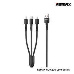 REMAX RC-C120 Leya Series 66W 3 In 1 Liquid Silicone Fast Charging Data Cable (1.2M)