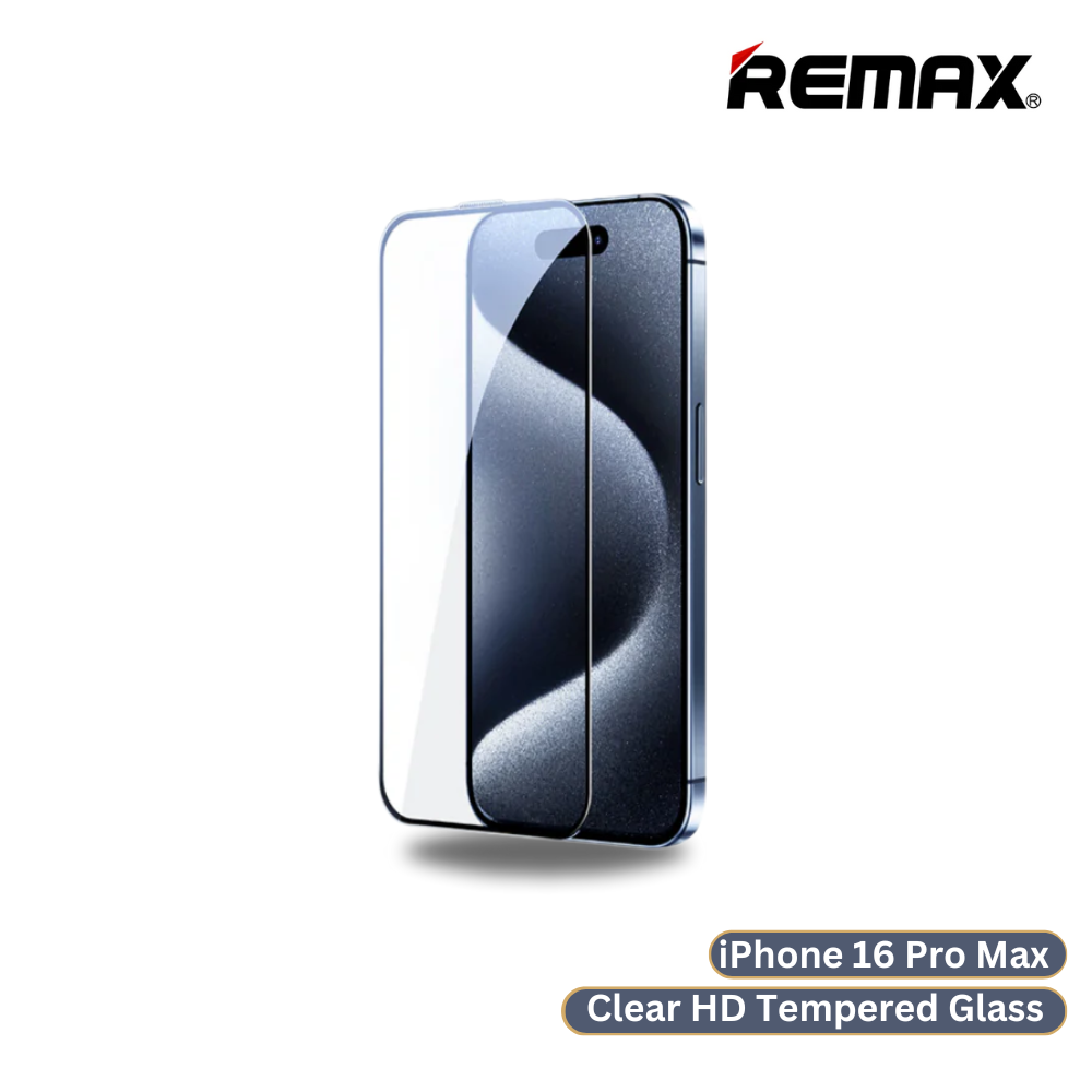 iPhone 16 Pro Max >> REMAX Clear HD Tempered Glass Future Ultra-Soft Series - Clear