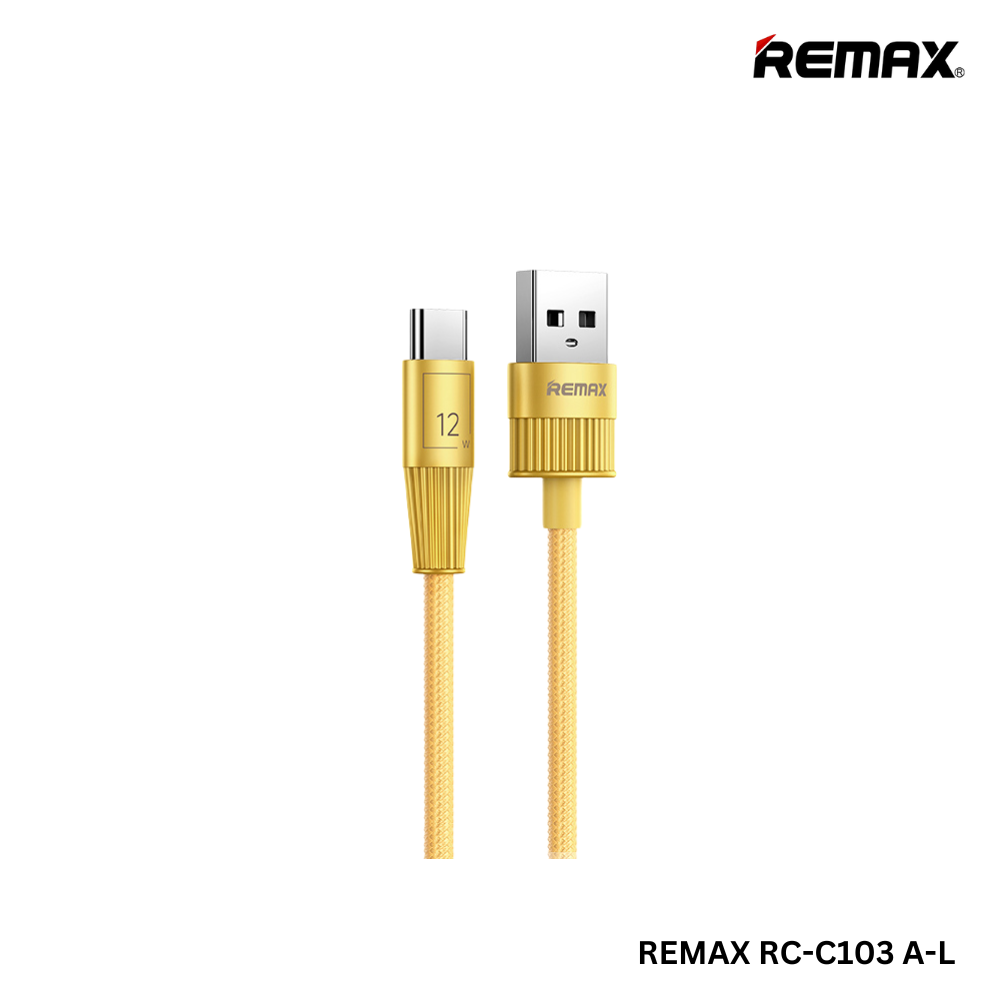 REMAX RC-C102i Infinity Series 2.4A Zinc Alloy Braided Fast Charging Data Cable For iPhone (1.2M)