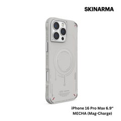 Skinarma iPhone 16 Pro Max 6.9" Mecha (Mag-Charge) Case - Light Grey