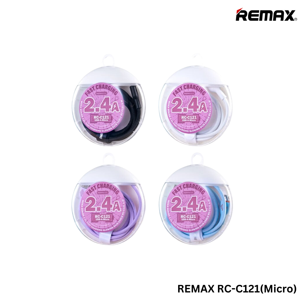 REMAX RC-C121 MOKA Series 2.4A Fast Charging Data Cable For Micro(1M)(Purple)