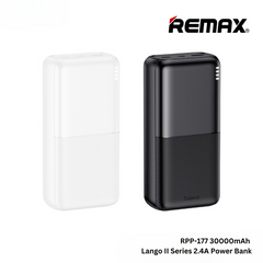 Remax RPP-177 30000mAh Lango II Series 2.4A Fast Charging Power Bank - Black