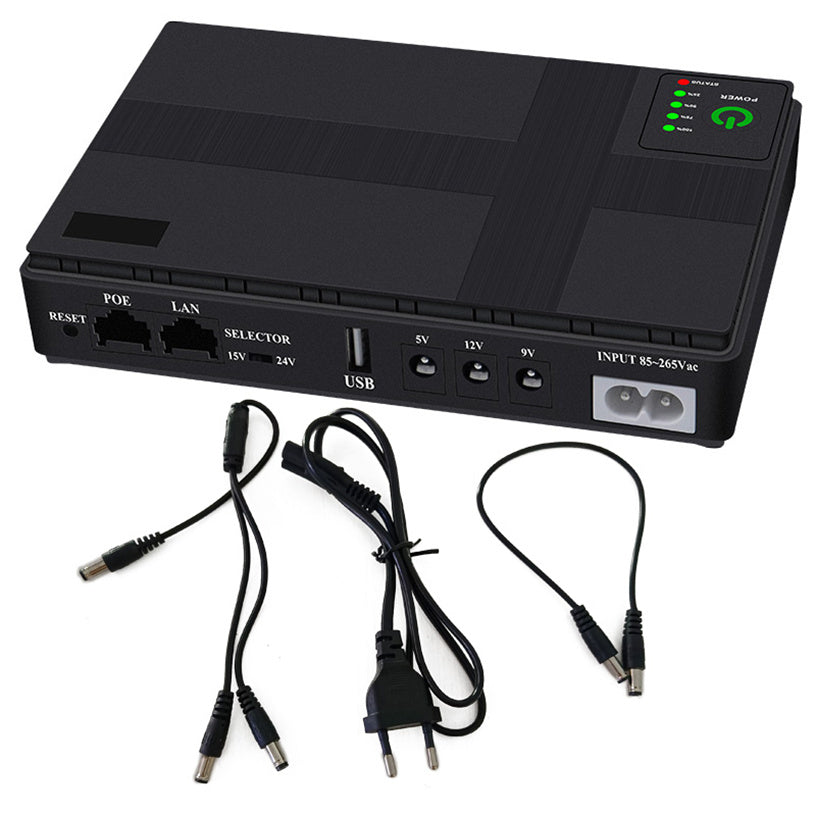 T-PRO - Shanpu 10400mAh 18W Multifunction Network Mini UPS - Black