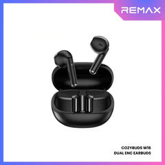 REMAX - COZYBUDS W16 Lanmoon Series ENC Bluetooth Wireless Earbuds - Black