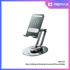 REMAX - RM-C37 Alloy Folding & Rotating Phone Holder - Green