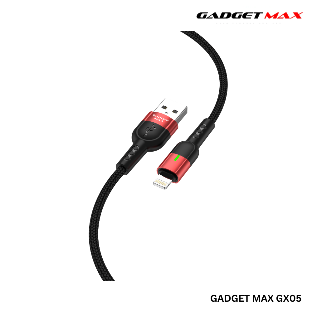 GADGET MAX GX05 lightning Auto Disconnect Data Cable(2.4A) - Black