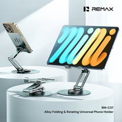 REMAX - RM-C37 Alloy Folding & Rotating Phone Holder - Green