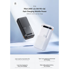 REMAX - FP-22 30000mAh Pilot Series PD+QC Fast Charging Power Bank ( PD20W+QC22.5W ) - Black