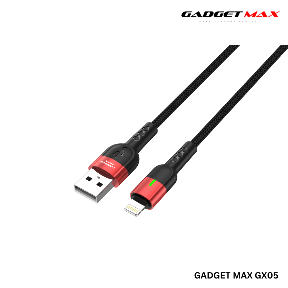 GADGET MAX GX05 lightning Auto Disconnect Data Cable(2.4A) - Black