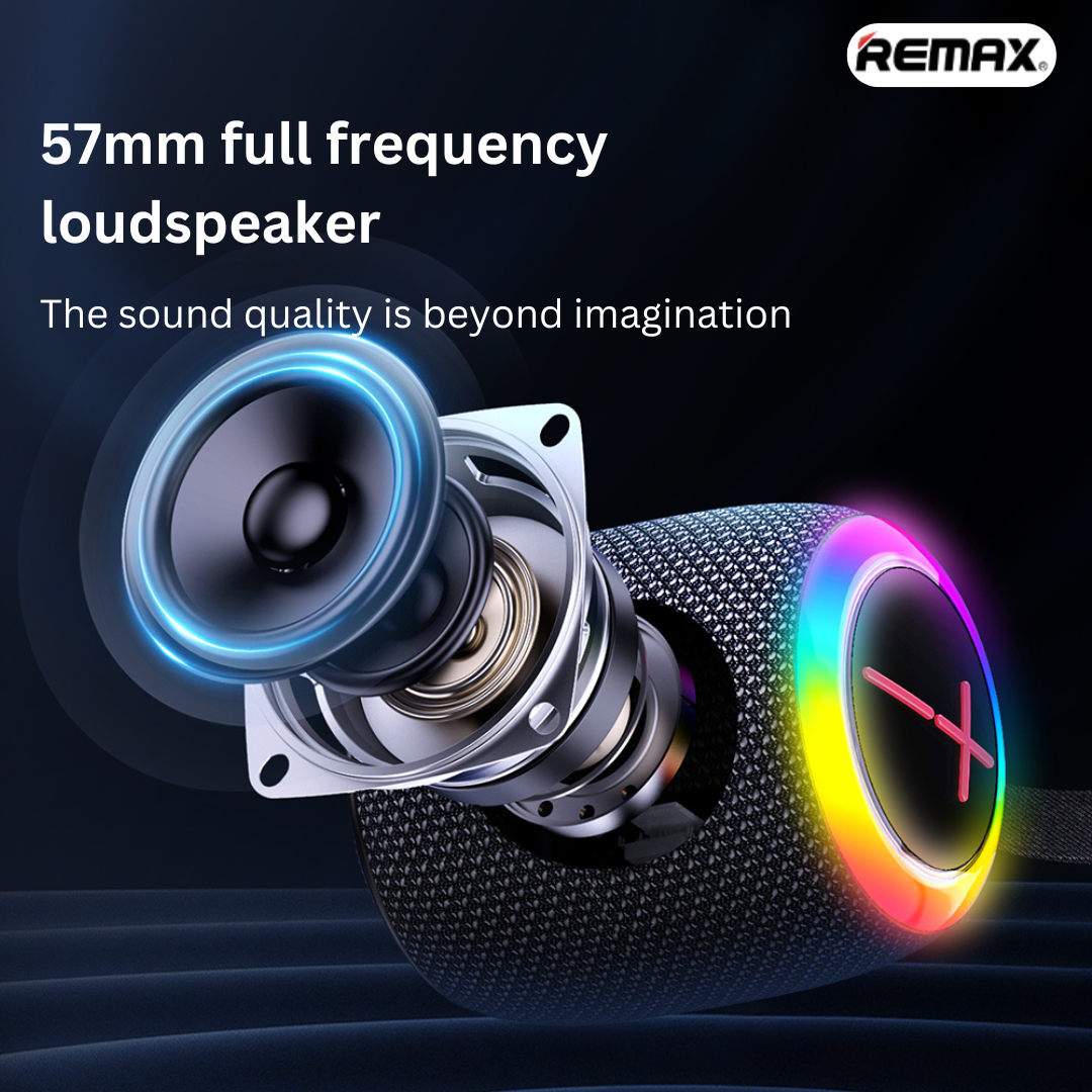 REMAX - RB-M81 Party Light Portable Wireless Bluetooth Speaker - Black
