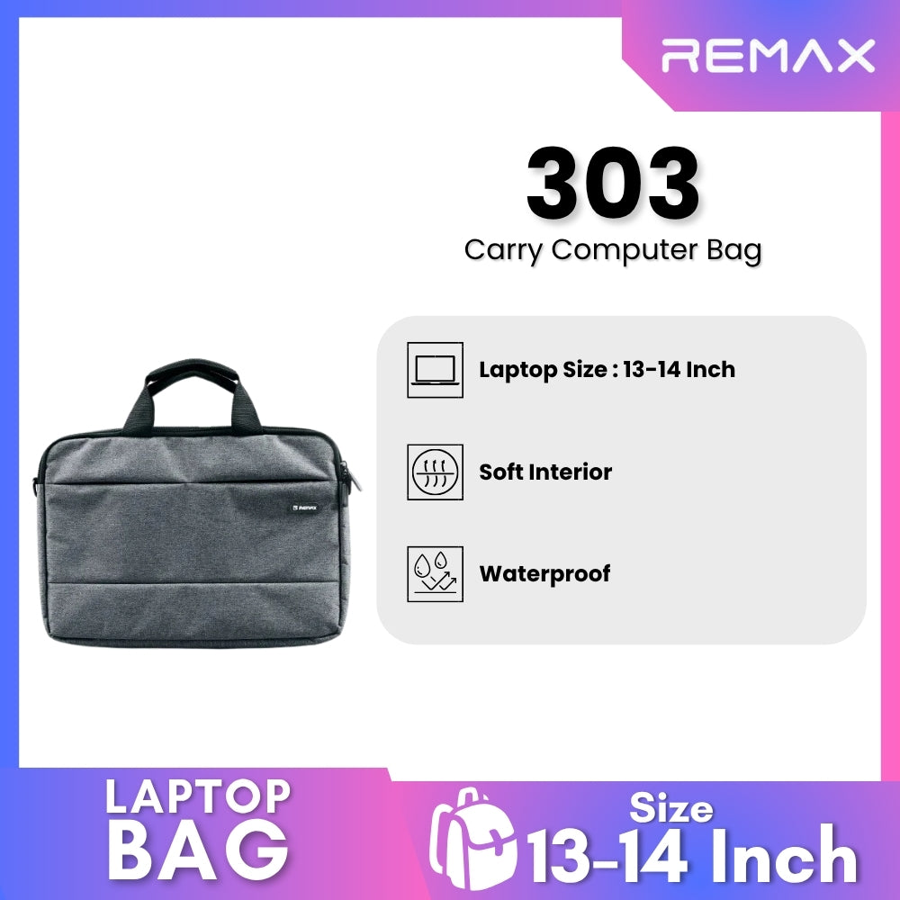 REMAX - 303 Carry Computer Bag - Grey