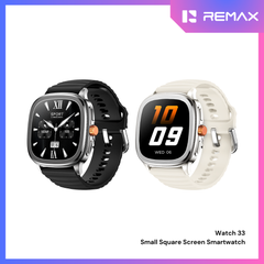 [ Pre-Order ] REMAX - Watch 33 Small Square Screen Smart Watch - Black