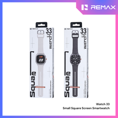 [ Pre-Order ] REMAX - Watch 33 Small Square Screen Smart Watch - Black