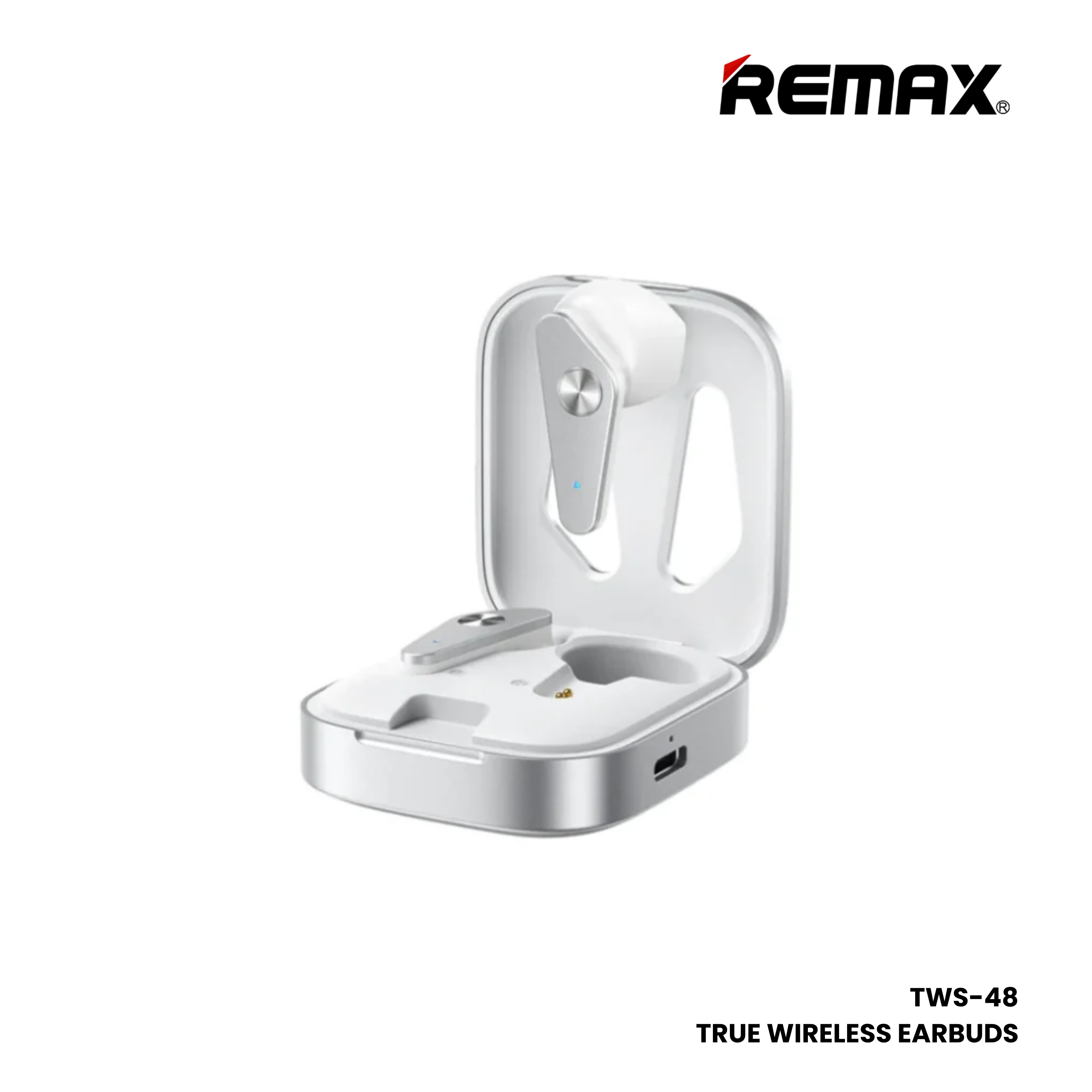 REMAX TWS-48 Ruiliang Series Wireless Bluetooth Earbuds - Black