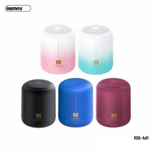 REMAX RB-M1 AIRCITY SERIES PORTABLE WIRELESS SPEAKER (3W) (5V) , Portable Speaker - White Pink