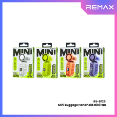 Remax-RS-SF25 MINI Luggage Handheld Mini Fan - Silver