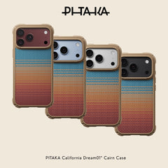 PITAKA - California Dream 01 Cairn Case For iPhone 18 Pro Max - Sunset 2.0