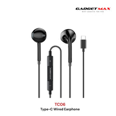 GADGET MAX - TC06 Type-C Wired Earphone - Black