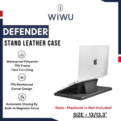 WIWU - Defender laptop Stand Case (13/13.3") - Black