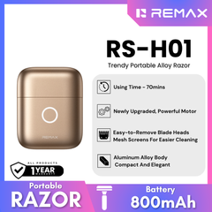 REMAX - RS-H01 Trendy Portable Alloy Razor - Desert Titanium