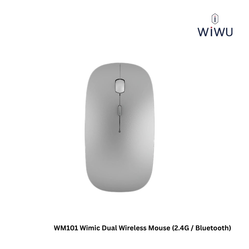 WIWU - WM101 Wimice Wireless Dual Mouse (2.4G+Bluetooth) - Silver