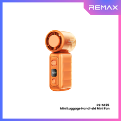 Remax-RS-SF25 MINI Luggage Handheld Mini Fan - Orange
