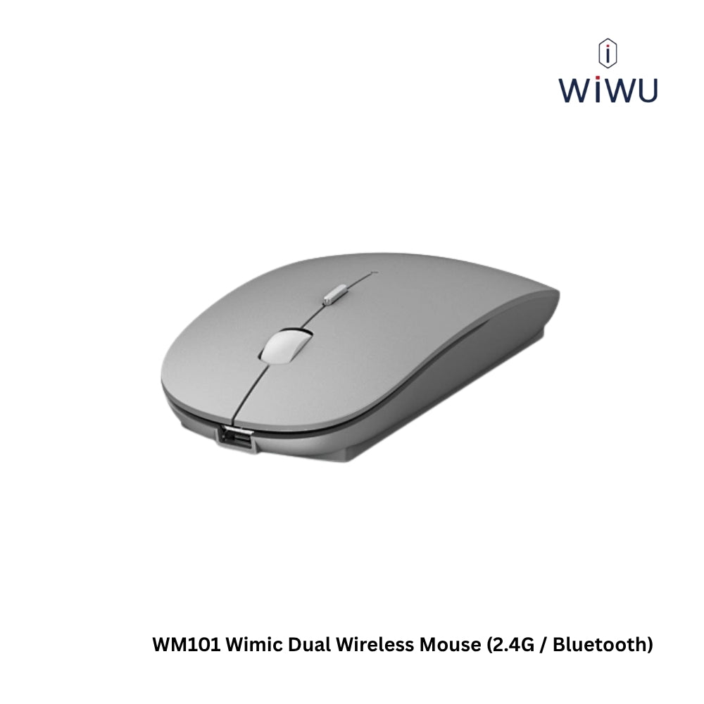 WIWU - WM101 Wimice Wireless Dual Mouse (2.4G+Bluetooth) - Silver