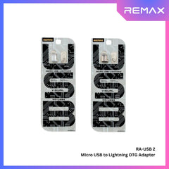 REMAX - RA-USB 2 Visual Micro Female To Lightning Adapter - Silver