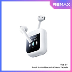REMAX - TWS-07 Touch Screen Bluetooth WIreless Earbuds - White