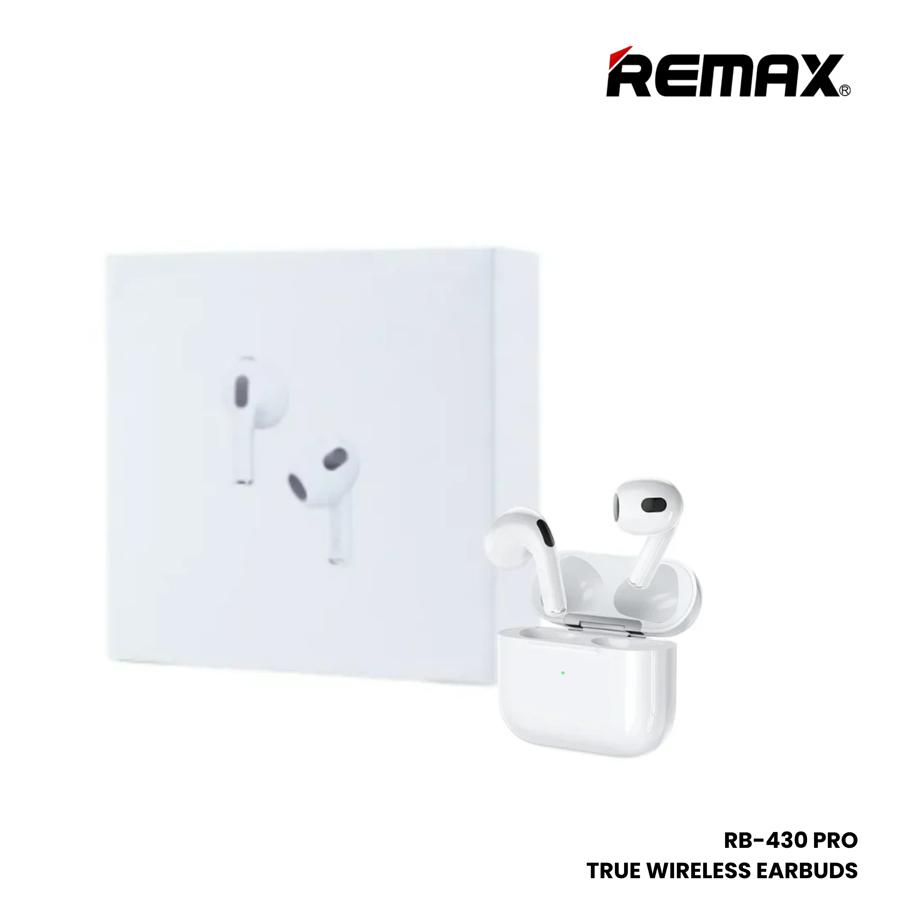 REMAX RB-430 Pro Wireless Bluetooth Earbuds - White