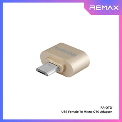 REMAX - RA-OTG Micro Male To USB Female Adapter - Gold