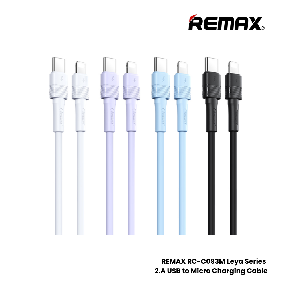 20W ( C to Lightning )-REMAX RC-C056 C-L Leya Series 20W Type-C to Lightning Fast Charging Data Cable - Black