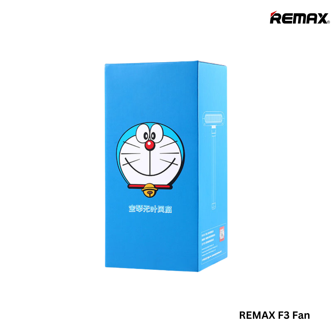 REMAX F3 Doraemon Boqin Series Bladeless Fan - Pink