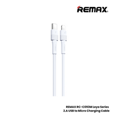 20W ( C to Lightning )-REMAX RC-C056 C-L Leya Series 20W Type-C to Lightning Fast Charging Data Cable -White