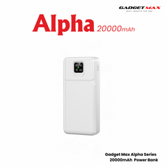 GADGET MAX GB102 Alpha Series 20000mAh Power Bank - White