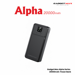 GADGET MAX GB102 Alpha Series 20000mAh Power Bank - Black