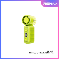 Remax-RS-SF25 MINI Luggage Handheld Mini Fan - Green