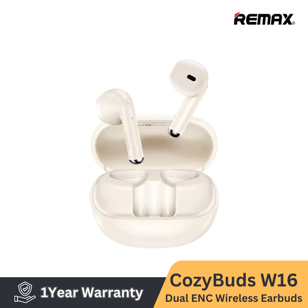 REMAX Cozybuds W16 5.3 Lanmoon Series Dual ENC Earbuds For Music & Call