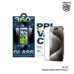 REMAX - GL-10 Kinglion Series 360° Privacy Tempered Glass - iPhone 17 Pro Max