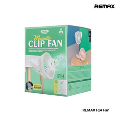 REMAX F14 Magnetic Clip Fan (1200mAh) - Pink