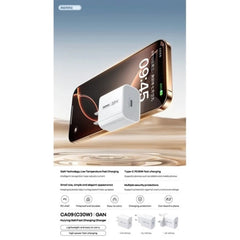 REMAX - CA09 (C30W) Wisers Gallium Nitride Fast Charger ( PD30W ) - White