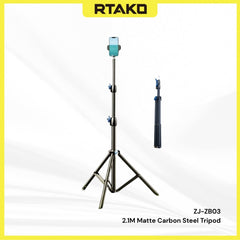 RTAKO - ZJ-ZB03 2.1M Matte Finish Carbon Steel Tripod