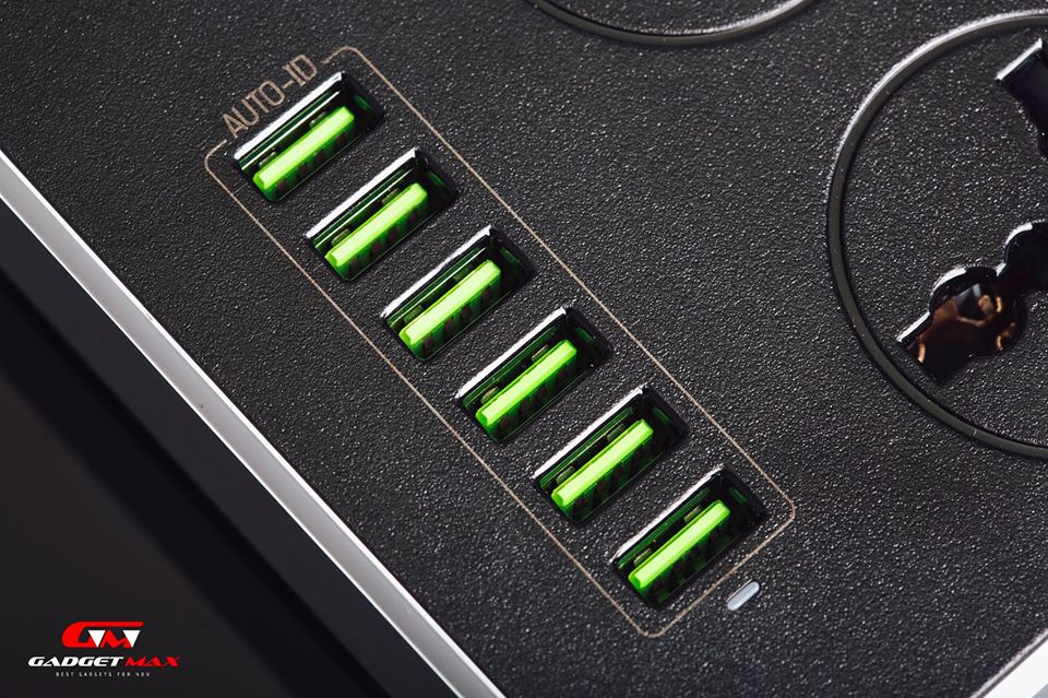 GADGET MAX - SC3604 Power Socket 3.4A Auto Max (6 USB , 3 PS)