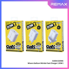 REMAX - CA08 (C20W) Wisers Gallium Nitride Fast Charger ( PD20W ) - White