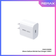 REMAX - CA10 (C40W) Wisers Gallium Nitride Fast Charger ( PD40W ) - White