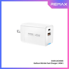 REMAX - CA05 AC45W Gallium Nitride Fast Charger (PD45W/QC18W) - White