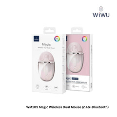 WIWU - WM109 Magic Wireless Dual Mode Mouse (2.4G+Bluetooth) - White
