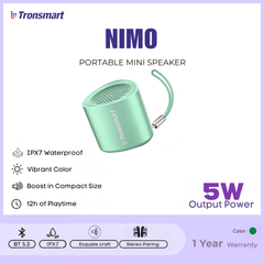 TRONSMART Nimo 5W Portable Wireless Bluetooth Outdoor Speaker - Green