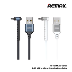 REMAX RC-100M Joy Series 2.4A USB to Micro 2-in-1 Charging Data Cable - Black