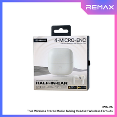 REMAX - TWS-25 True Wireless Stereo Music Talking WIreless Earbuds - Beige